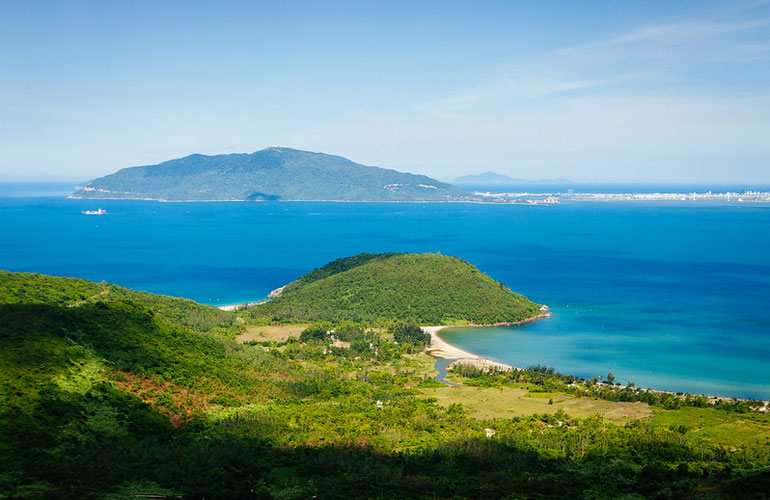 Da Nang city from Hai Van Pass