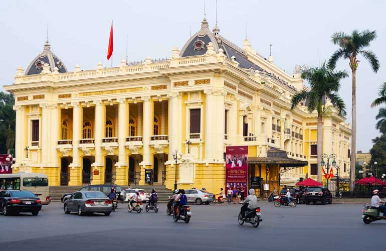 Hanoi Opera House was built by the French