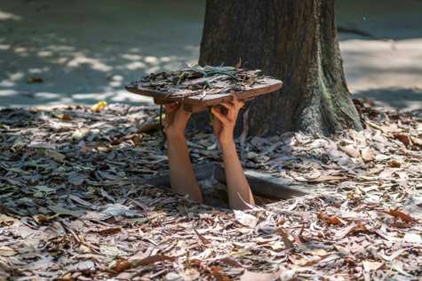 Take about one and a half hours by bus from Ho Chi Minh City to Cu Chi Tunnels