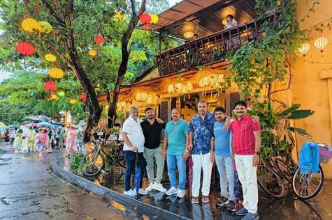 Indian tourist group in Hoian Ancient Town
